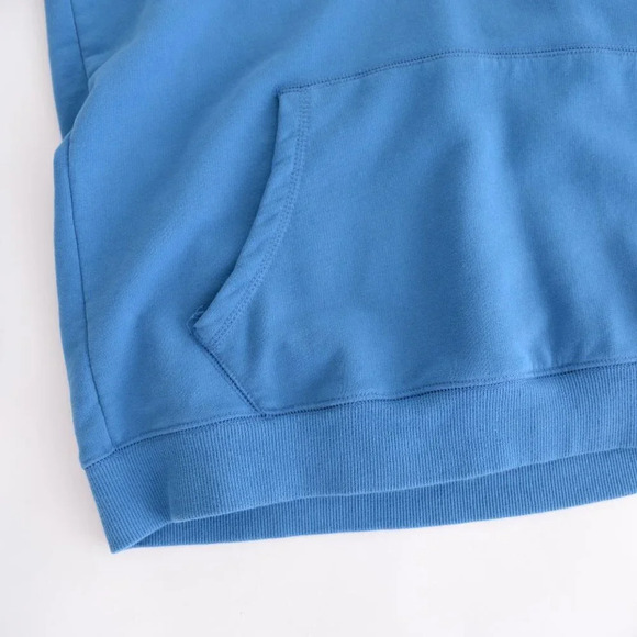 L.L.  Bean Blue Half-Zip Pullover Sweater with Kangaroo Pocket - Picture 10 of 12